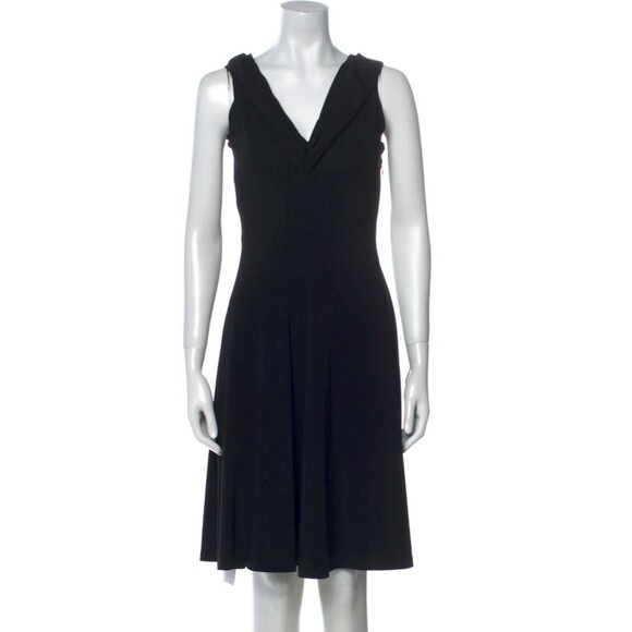 GIO' GUERRERI V-Neck Knee-Length Dress Size: US6, IT42 Black Party/Cocktail - Picture 1 of 4